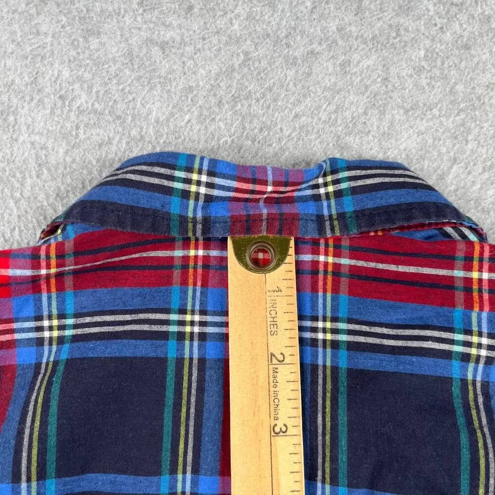 Osh Kosh B'Gosh Long Sleeve Button Up Shirt Tartan Plaid Casual Classic Size 7